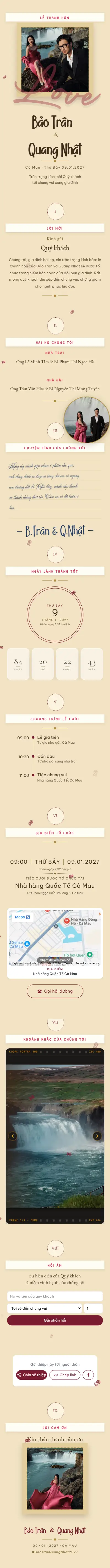 Mẫu thiệp online của Luvi