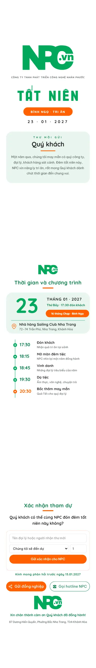 Mẫu thiệp online của Luvi